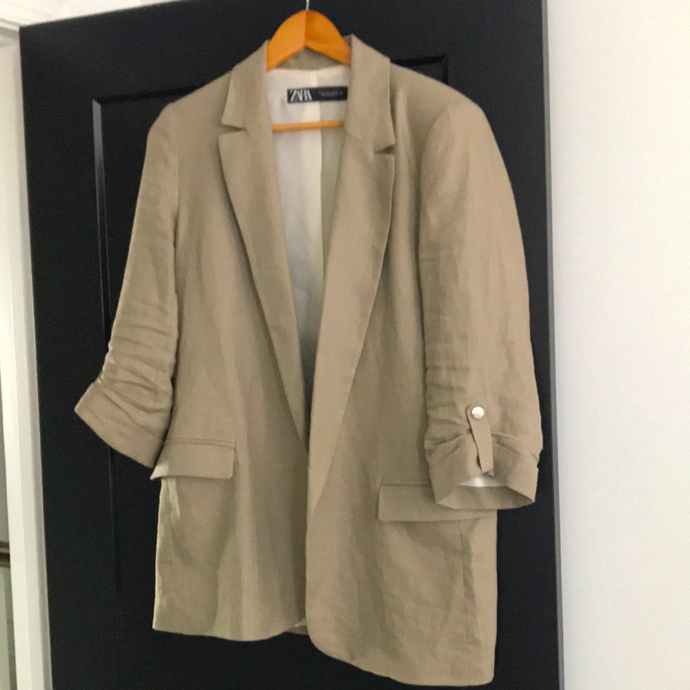 Zara Linen Blazer, size M